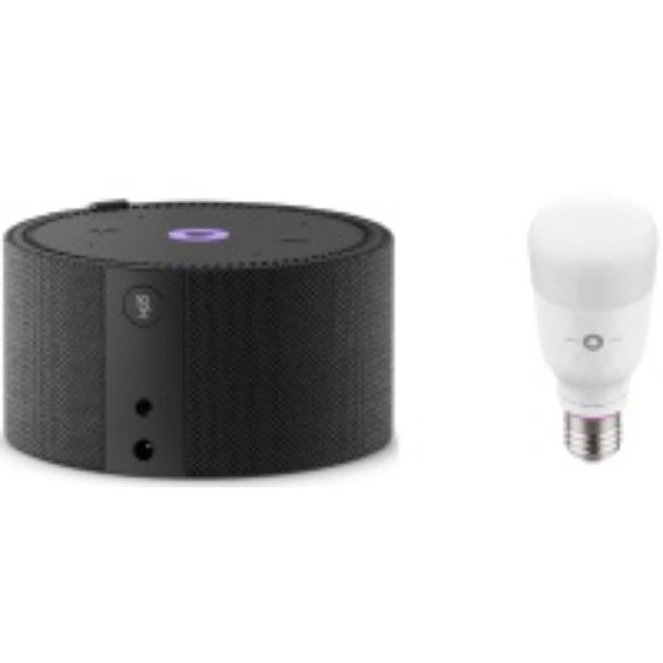 Яндекс Станция Мини 2 черный + Яндекс лампочка Bulb E27 Яндекс YNDX-00018
