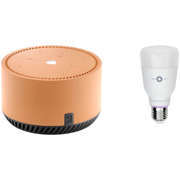 Яндекс Станция Лайт бежевый + Яндекс лампочка Bulb E27 Яндекс YNDX-00018
