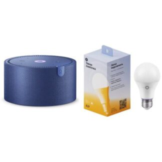 Яндекс Станция Мини Плюс синий + Яндекс лампочка YNDX-00501