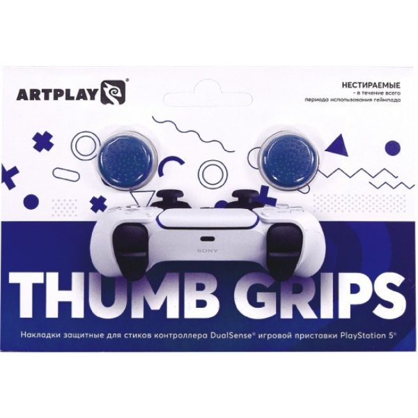 PS5 Накладки Artplays Thumb Grips для Dualsense 2 шт синие