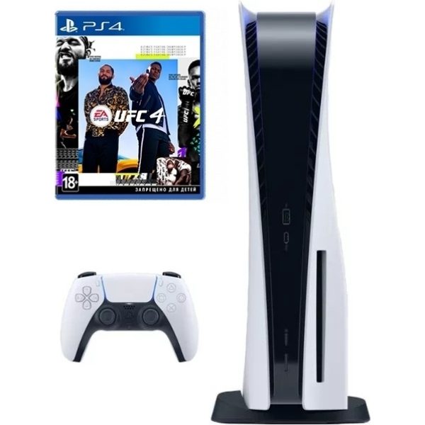 Sony PlayStation 5 белый + UFC 4 (PS4)