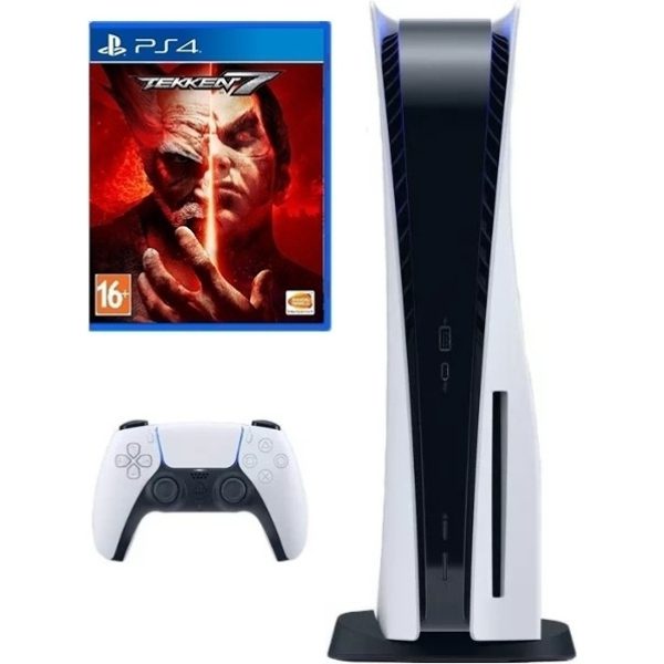 Sony PlayStation 5 белый + Tekken 7 (PS4)