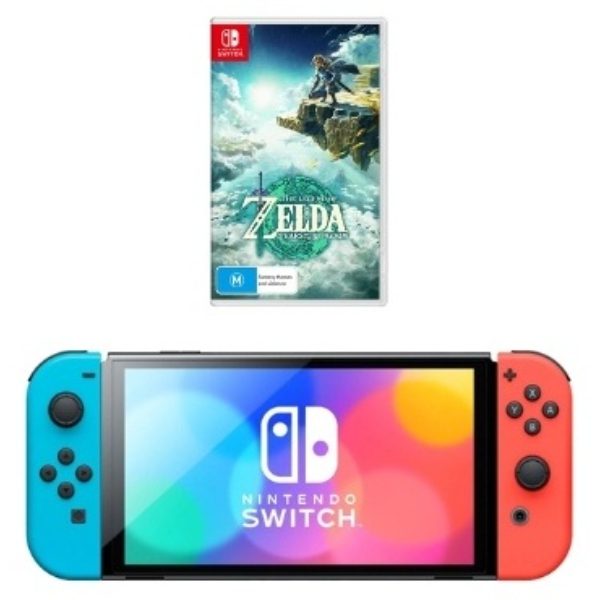 Игровая приставка Nintendo Switch OLED Black + The Legend of Zelda: Tears of the Kingdom (NS)