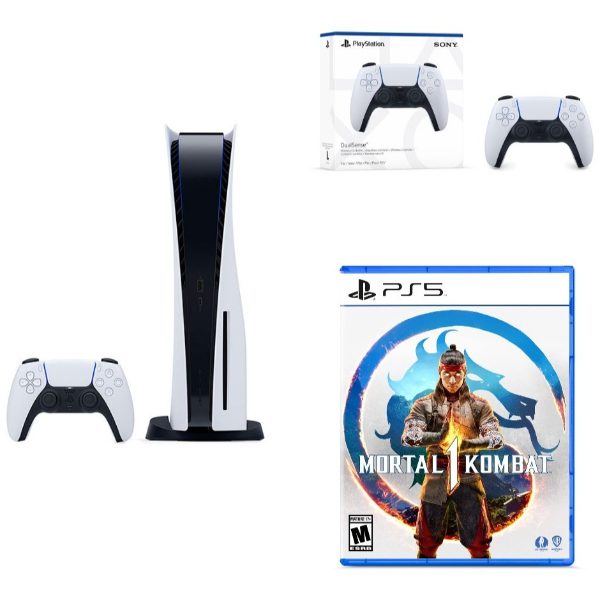 Sony PlayStation 5 + Dualsense White + MK 1 (PS5)