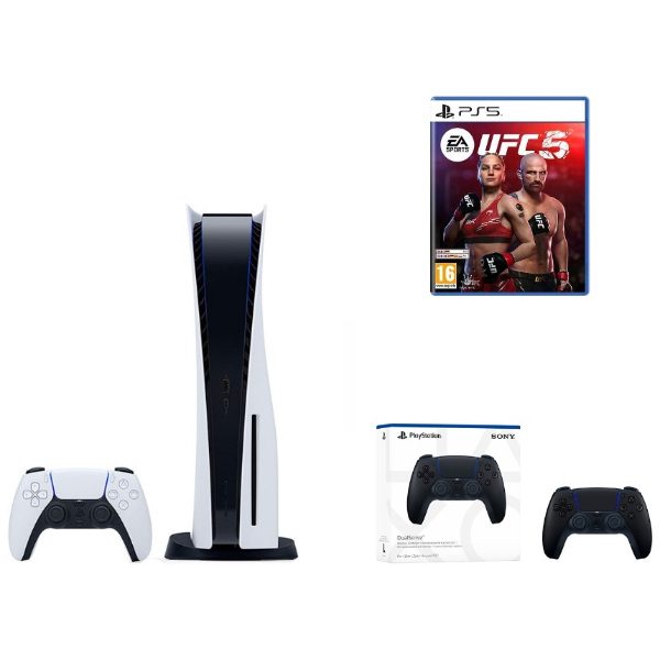 Sony PlayStation 5 + Dualsense Midnight Black + UFC 5 (PS5)