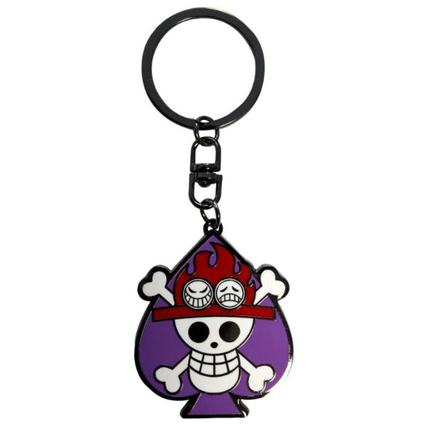 Брелок ONE PIECE Keychain Skull Ace X4 ABYKEY148
