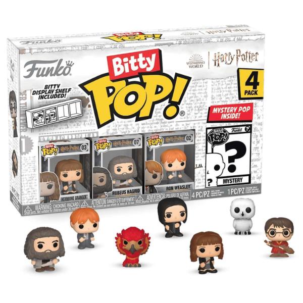 Фигурка Funko Bitty POP! Harry Potter S2 Hermione+Hagrid+Ron+Mystery (1 of 4) 4PK 71316