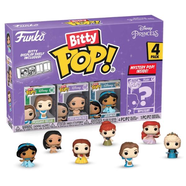 Фигурка Funko Bitty POP! Disney Princess S2 Belle+Pocahontas+Jasmine+Mystery (1 of 4) 4PK 73028