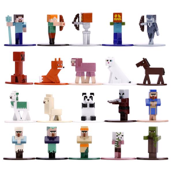Набор Jada Toys Nano Metalfigs Minecraft wave 3 1.65" (20 Pack) 31431