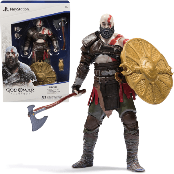 Фигурка Kratos - PlayStation God of War Ragnarok + 5 аксессуаров